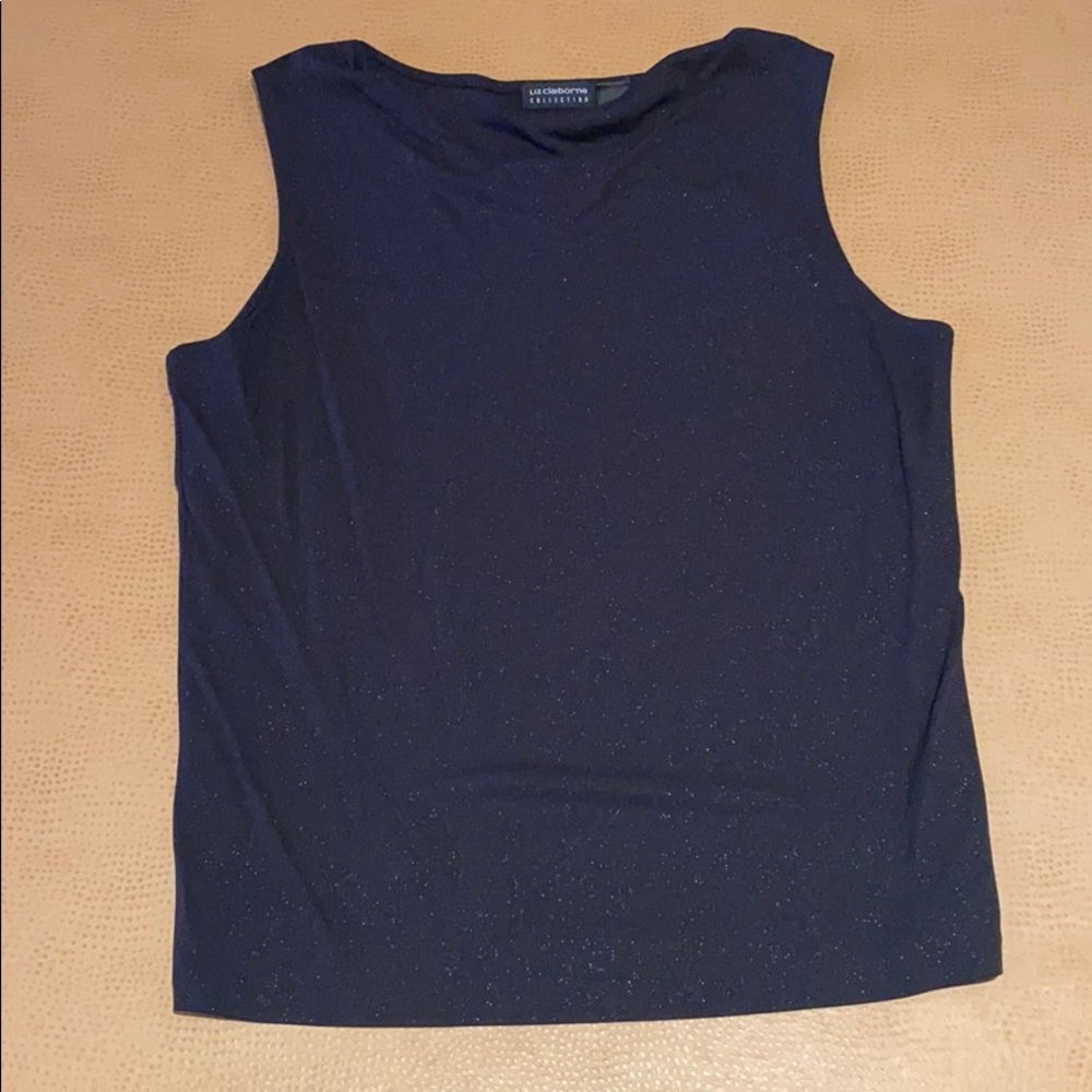 💫 Liz Claiborne Sparkling Sleeveless top 🌟